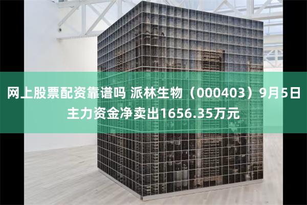 网上股票配资靠谱吗 派林生物（000403）9月5日主力资金净卖出1656.35万元