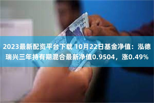 2023最新配资平台下载 10月22日基金净值：泓德瑞兴三年持有期混合最新净值0.9504，涨0.49%